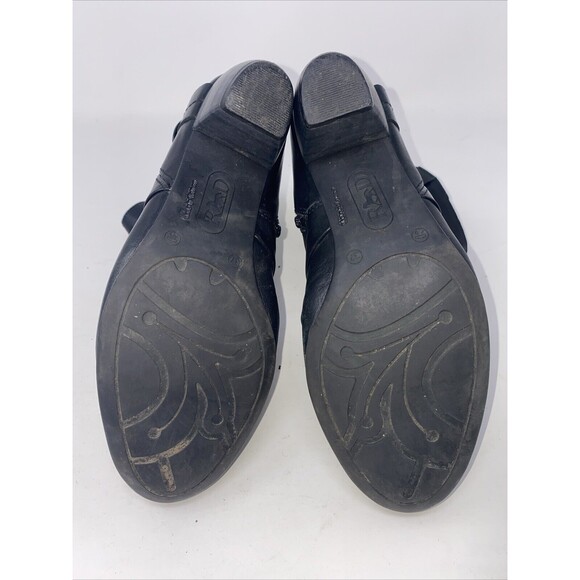 Remonte Dorndorf Boots Womens 37 US 6.5 Black Leather Short Inside Zip Career - Picture 9 of 12